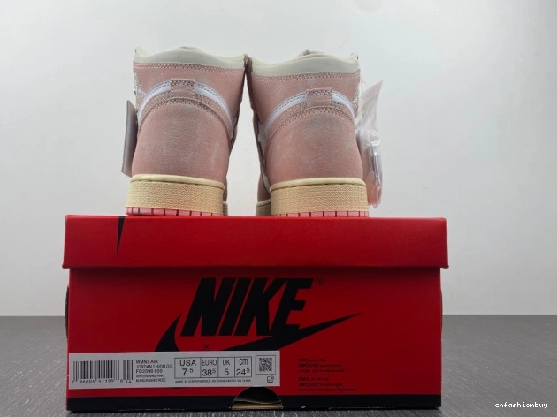 FD2596-600 (Women's) 1 OG Pink Jordan Air Washed High Retro 0908